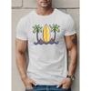 European Sizes Surf Men's Short Sleeve T-shirt Summer T-shirt Top