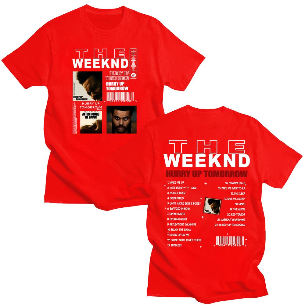 TheWeeknd Album Hurry Up Tomorrow T-shirts Vintage HURRY UP TOMORROW Women/Men Funko Pop Clothing Cotton Y2K New Pattern Tshirt