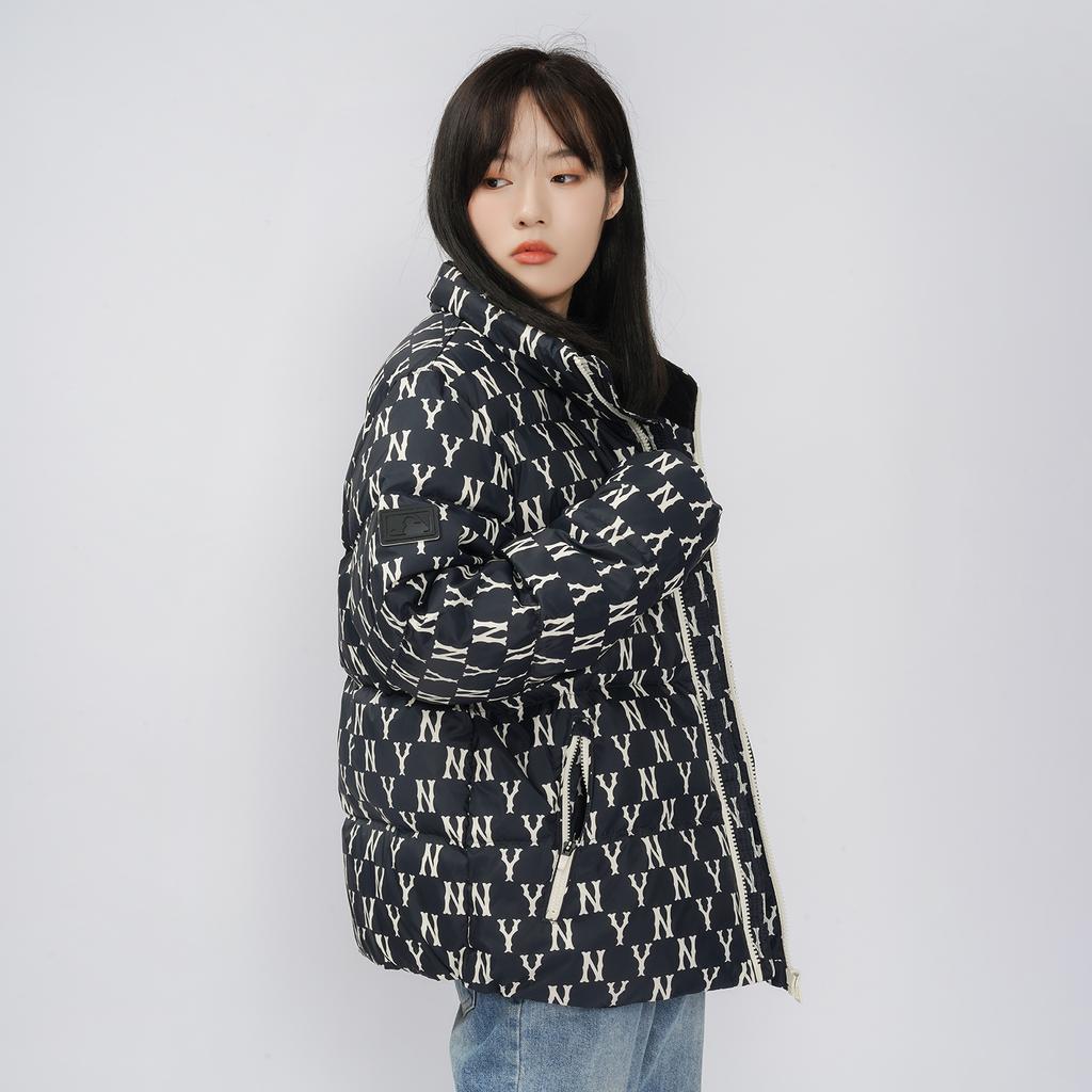 New MLB Down Jacket Cropped Unisex Black 3ADJM0116-50BKS