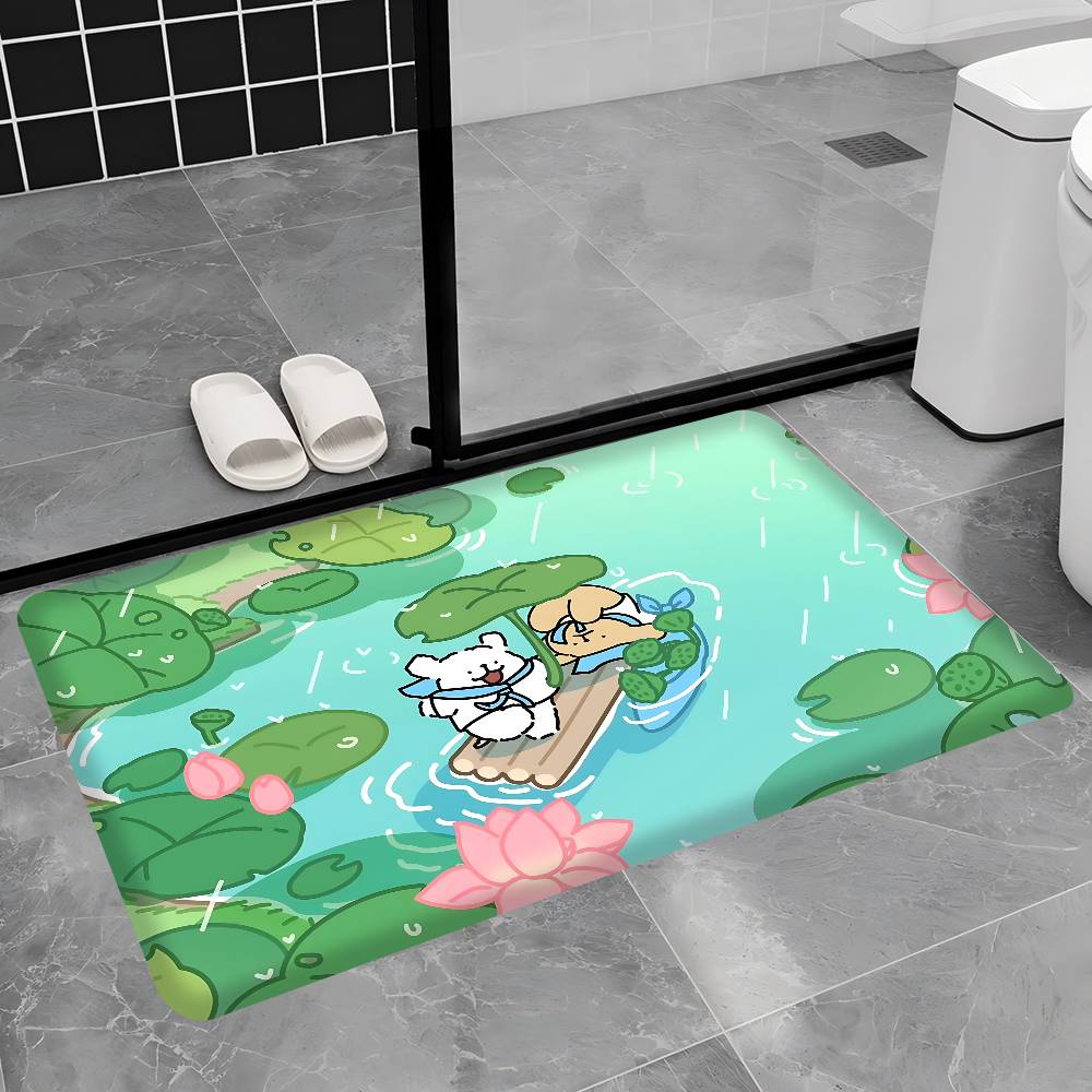 Pop Maltese Anime Cute Dog Door Mat Nordic Style Bedroom Living Room Doormat Home Balcony Anti-Slip Alfombra