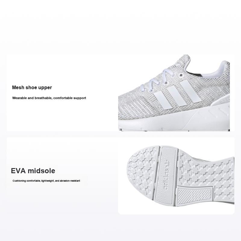 adidas Swift Run 22 Büyük Çocuk Beyaz Gri Çocuk Spor Ayakkabıları Bulut Beyazı Gri-İki Çekirdek Siyah GW8175
