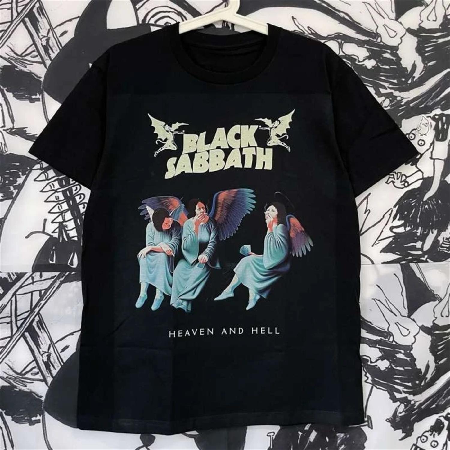 Black Sabbath Black Sabbath Band Cotton Men s and Women s Summer Cotton Casual Sports Short Sleeve T-Shirt Metal Rock XXXXXL разноцветный