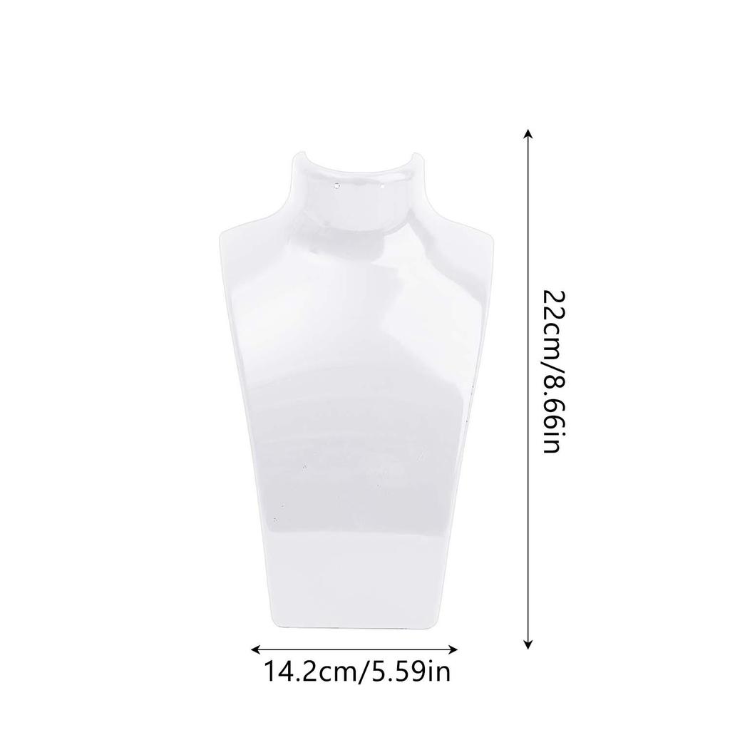 Acrylic Neck Form Jewelry Display Stand Figure Model Organizer Holder Multicolor Mannequin Props Storage Rack for Necklace Ring