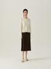 Beiseuseuledeu Node Round Cardigan - Ivory
