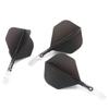 CUESOUL Integrated Dart Flights And Shafts ROST T19 Two Tone 2 Material Mix Big Standard Shape 3 Sets Black Flights Clear Shaft Size S CS-AK57DB1S