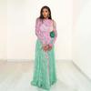 European and American Style 2026 Summer New Creative Street Digital Printing Color Matching Long-sleeved Thin Dress Women