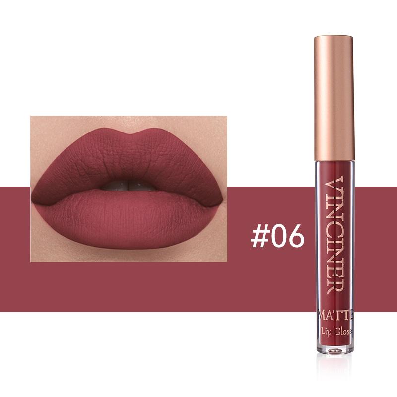 12 Farben Matte Velvet Lip Glaze Langanhaltender, wasserfester, nicht klebriger, wischfester flüssiger Lippenstift Valentinstagsgeschenke