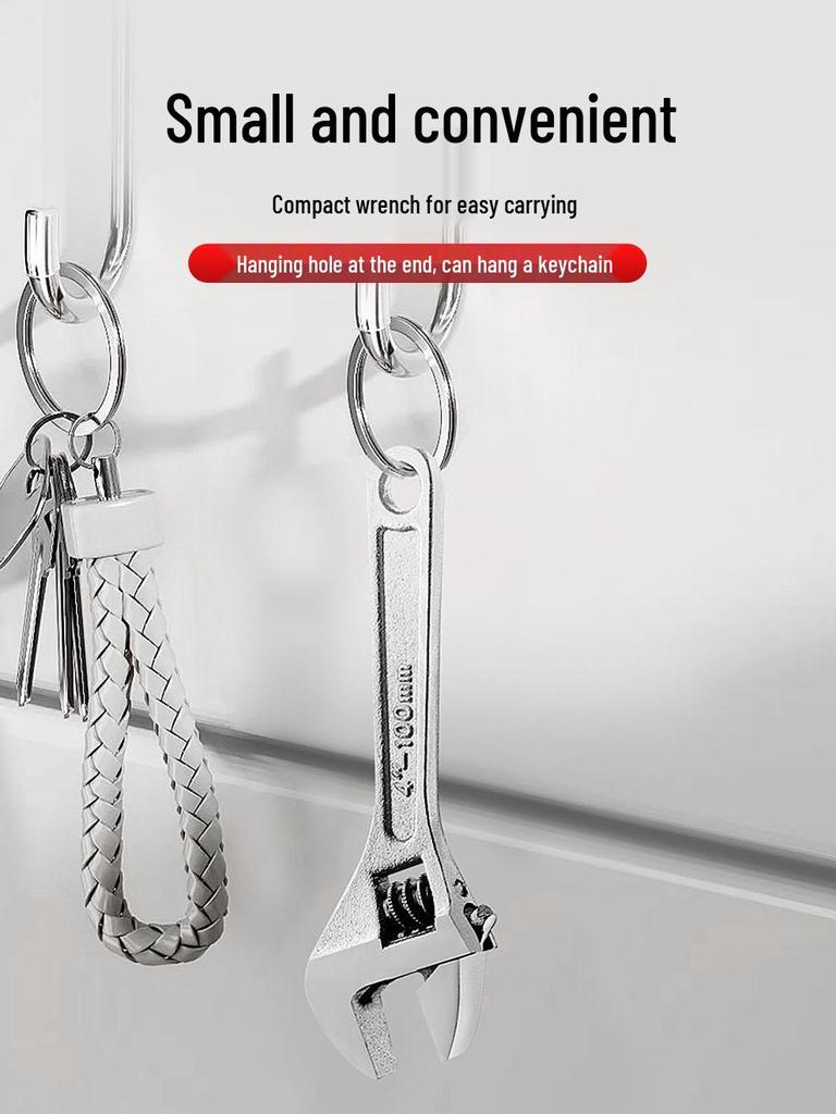 Pioneering Multi-Size Adjustable Wrench: 4'' & 6'' Mini Plumbing Tool