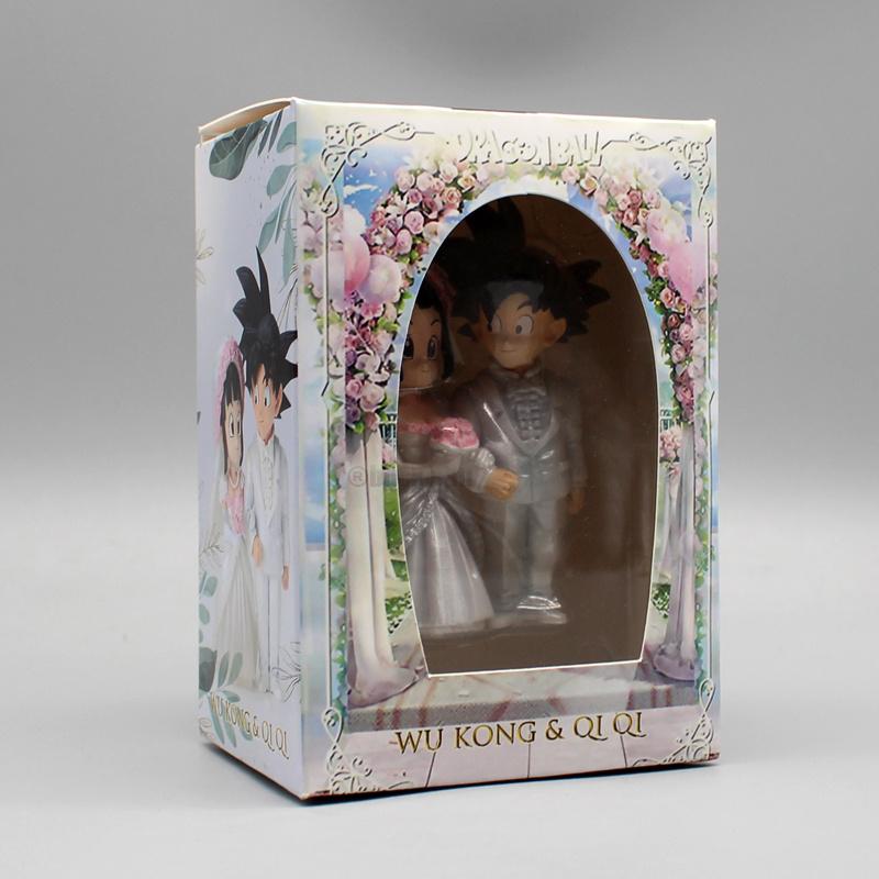 

Аниме фигурка Dragon Ball Фигурки Сон Гоку Lg Свадебный Гоку Чичи Свадебная Фигурка 9см Сцена Статуэтка Q-версия ПВХ Модель Кукла Игрушки 9cm