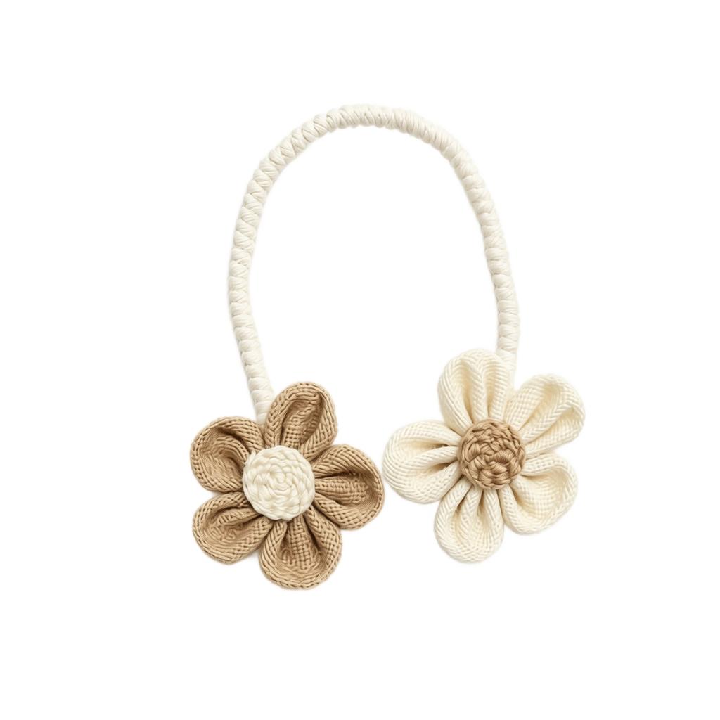 Curtain Tiebacks Flower Design Window Drapery Holdbacks Decorative Rope Style for Home Window Treatment Accessories