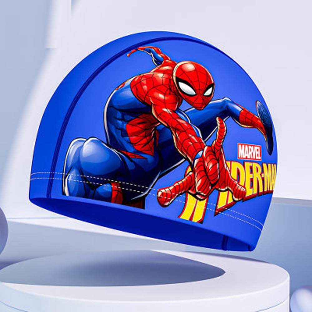 Kids Children's Swimming Hat Swim Cap for Toddlers (Spider 1103)