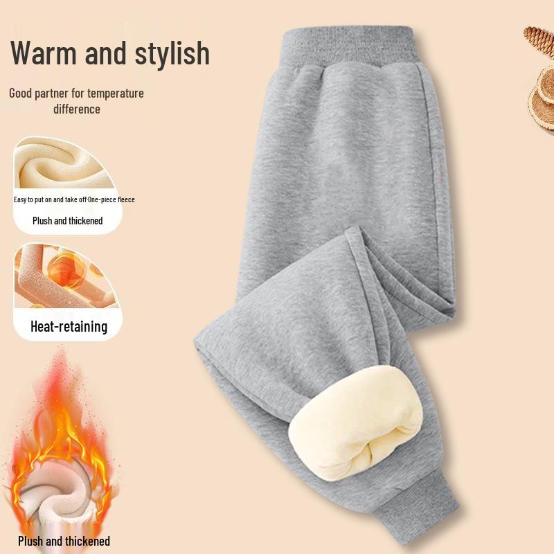 Kid's Fleece-Lined Hoodie for Autumn/Winter - Loose Round Neck, Year of the Horse Zodiac, Red, 2026 Collection