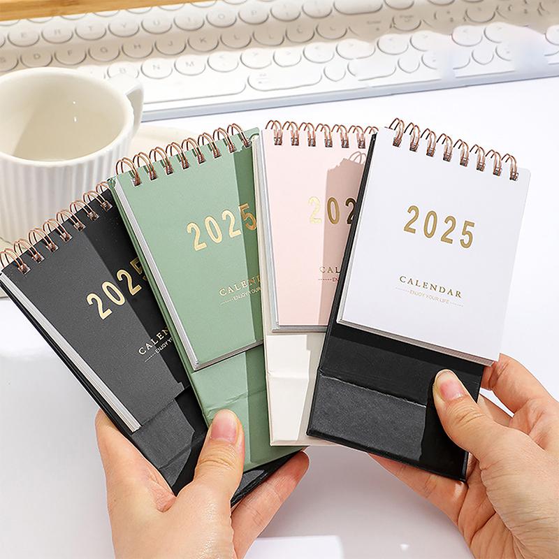 2025 Desk Calendar Annual Planner Standing Flip Calendar With Coil To-Do List Schedule Organizer Home Office School Supplies