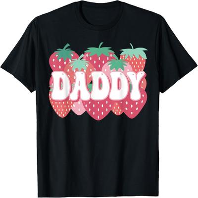 Daddy Of The Berry First Birthday Strawberry Family Party T-Shirt
