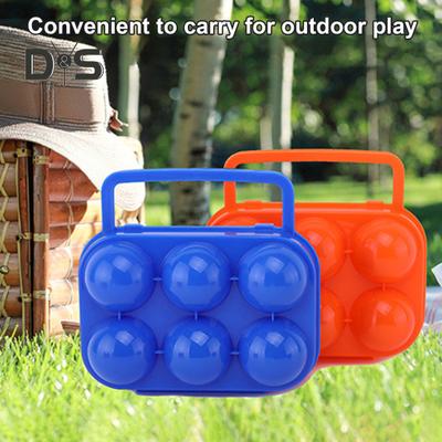 Portable Egg Container Heavy Duty 2/4/6 Grids Egg Storage Box Kitchen Outdoor Camping Picnic Foldable Eggs Organizer Holder Carrier Case Clip