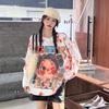 Girls' Knit Sweater with Stylish Print - 2024 Autumn/Winter Collection