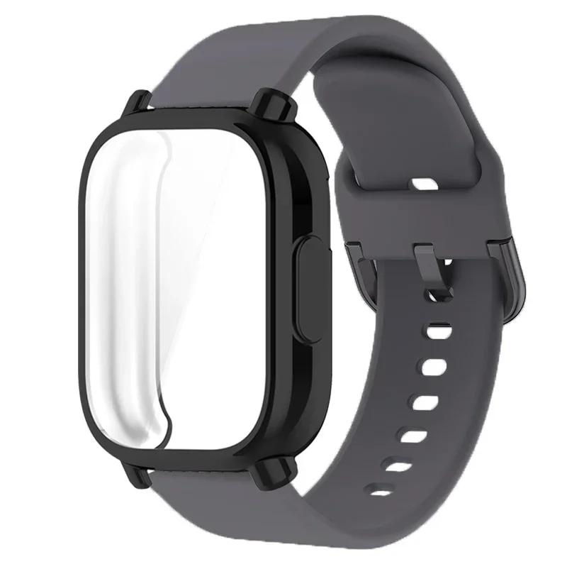 Protector Case+Silicone Strap For Xiaomi Redmi Watch 5 active/5 Lite Full Cover Screen TPU Soft Shell and Breathable Sport Bands