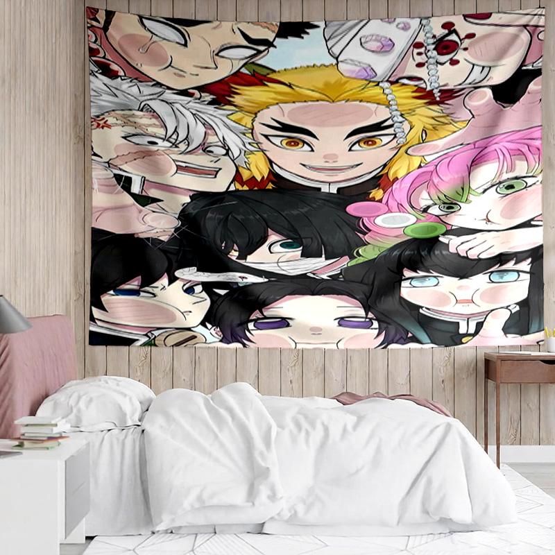1PC Anime Samurai Warrior's Journey K-pop music group Tapestry Accessories for Bedroom,Livingroom, dormitory Room Wall Decor Fan Birthday Gifts