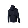Saucony Logo Letter Print Casual Running Hooded Woven Jacket Men jackets Black Navy SC2249008A-BL106