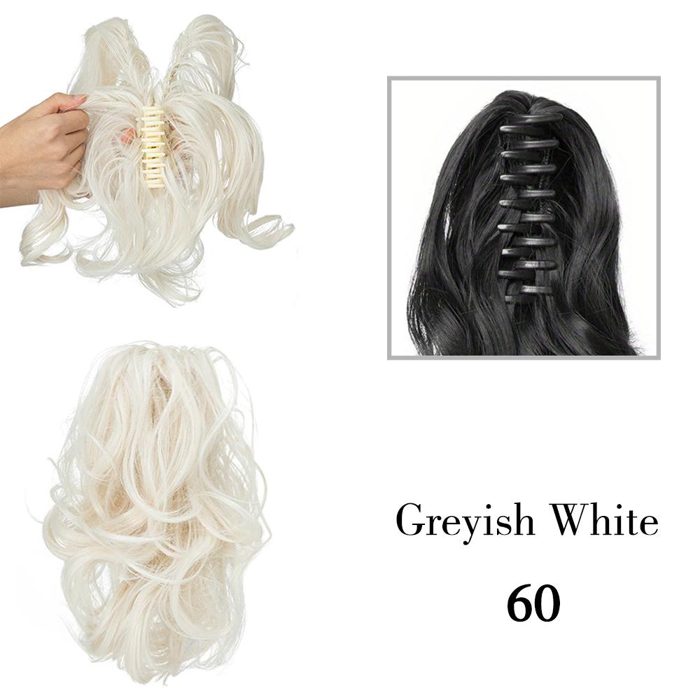 

LISI HAIR Diy Ponytail Synthetic Claw Ponytail Hair Extensions Short Wavy Fake Natural Hair False Pigtail For Women Daily Wear 25cm