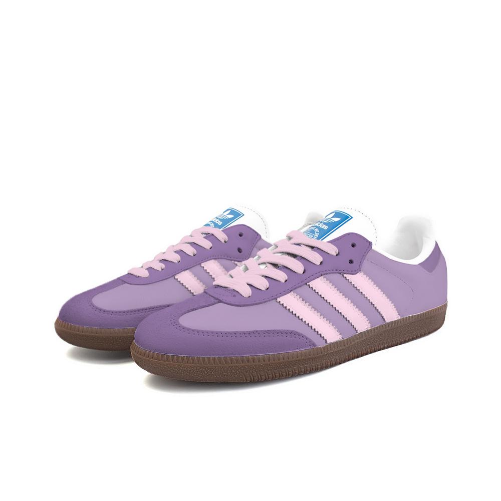 Adidas Originals SAMBA OG Low top Skateboard Shoes Unisex Purple B75806(Team354-)