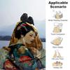 1pc Japanese Geisha Design Throw Blanket Home Decorative Sofa Cover, Gift for All Occasions, Soft Flannel Blankets for Bedroom .W093