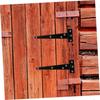 4pcs 8 Inches Door Hinges T Shape Furniture Hinges Heavy Duty Door Hinge Black