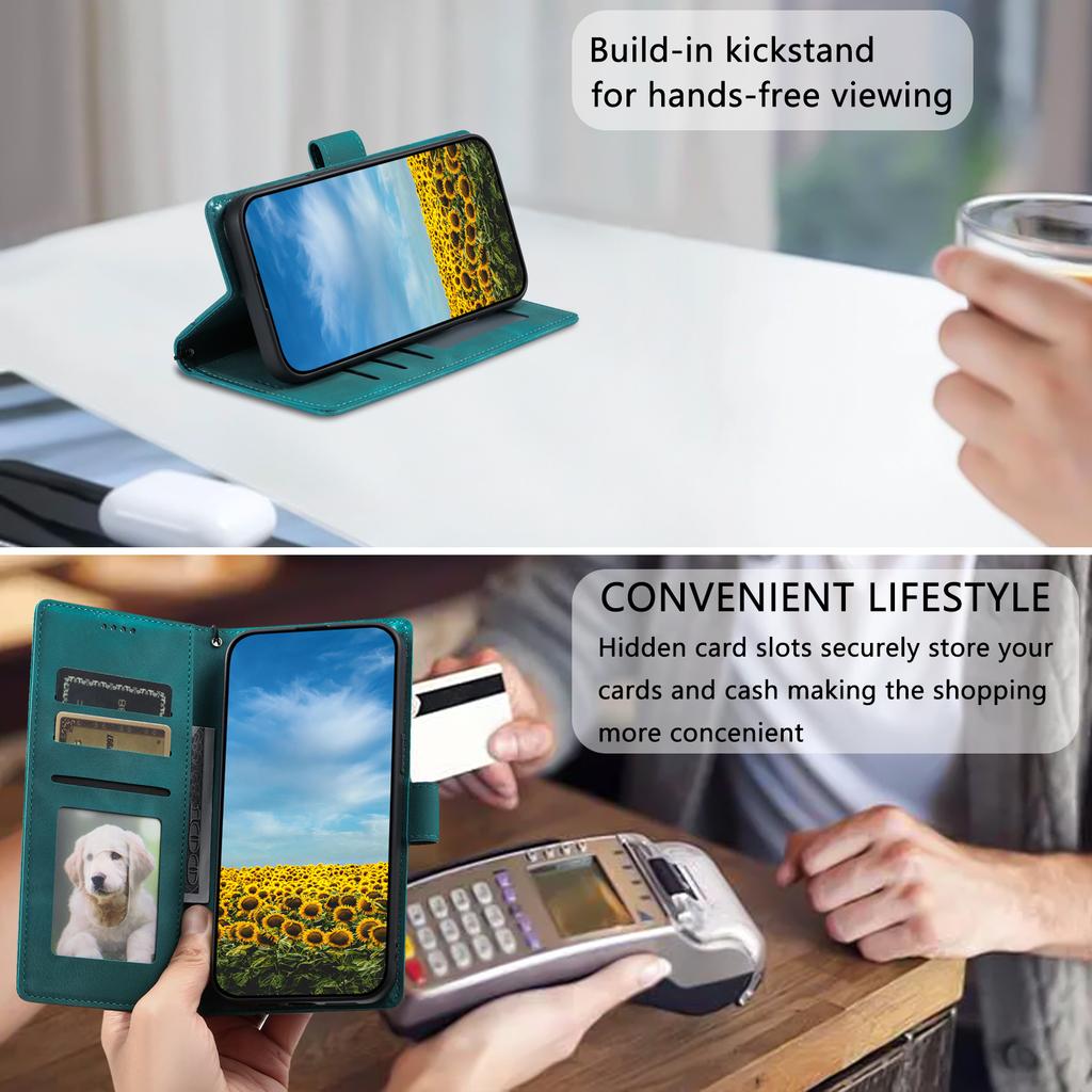 Style 018 For Motorola Moto G85 5G Case Imprinted Totem Skin Feel Wallet Leather Phone Cover