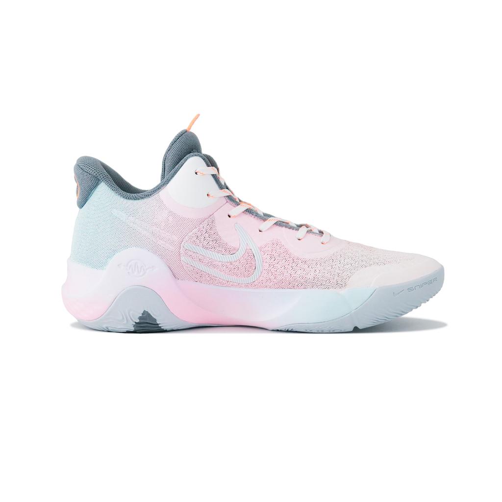 Nike KD Trey 5 IX Sakura Shrine Flame Cushioning Abrasion Resistant Breathable Mid top Basketball Shoes Unisex Pink CW3402-011(Team324-)