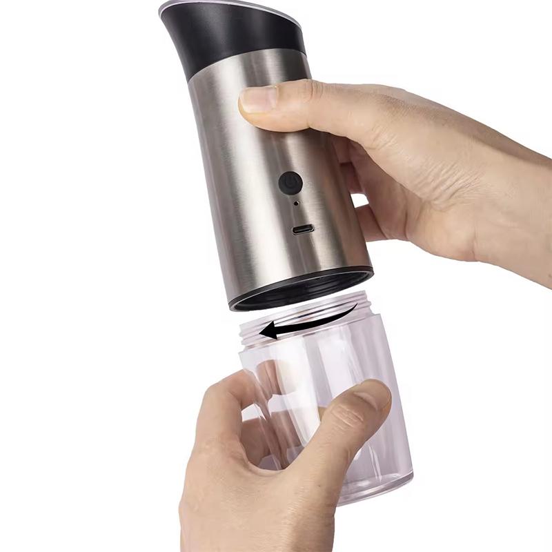 USB Charging Salt and Pepper Grinder Gravity Operation Spice Seasoning Mill Shaker Adjustable Coarseness Pepper Mill