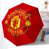 1pz Ombrello Automatico Robusto a 8 Stecche, Ombrello Manchester United Manchester City, Stampato Digitalmente, Ombrello Pieghevole per Uso Esterno in Movimento
