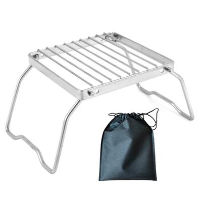 Portable Folding Campfire Grill Stand Stainless Steel Grate Campings Grill Rack Outdoor Cooking Stove Stand Easy To Use