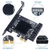 PCI-E to SATA 3.0 Expansion Card 4-Port/6-Port 6Gbps Adapter for IPFS and Chia with 88SE9215 Chip.