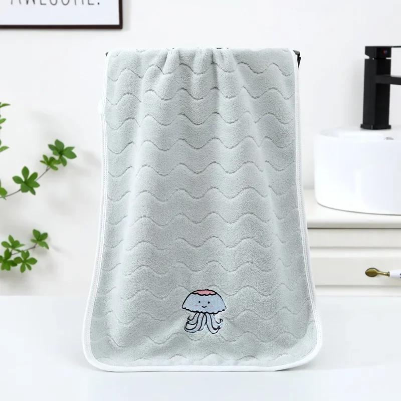 Baby Bath Towel Boys Girls Coral Velvet Cute Soft Absorbent Children Towels for Newborn Kids Washcloth Shower Face Towel 50*25cm