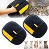 Double-Sided Pet Grooming Gloves for Cats and Dogs, 2-Pack Deshedding and Bathing Gloves with Elastic Wristband
