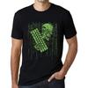 Ultrabasic Men's T-Shirt - Skull Binary Code - Shirt for Computer Programmers Black
