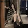 Hollow Out Sleeveless Knitted Sweater New Summer Striped Mid Length Tassel Top for Women