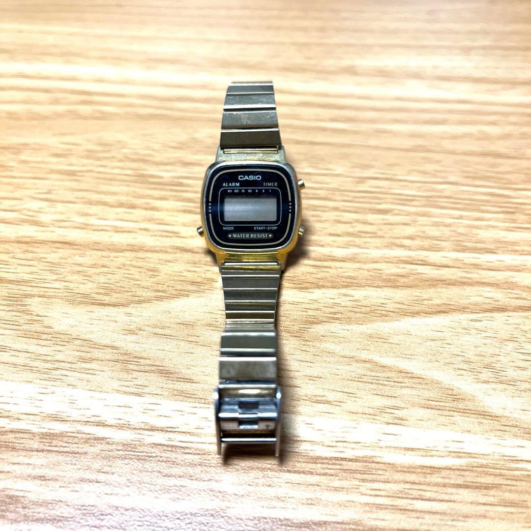 Used CASIO LA670W Gold Digital Watch