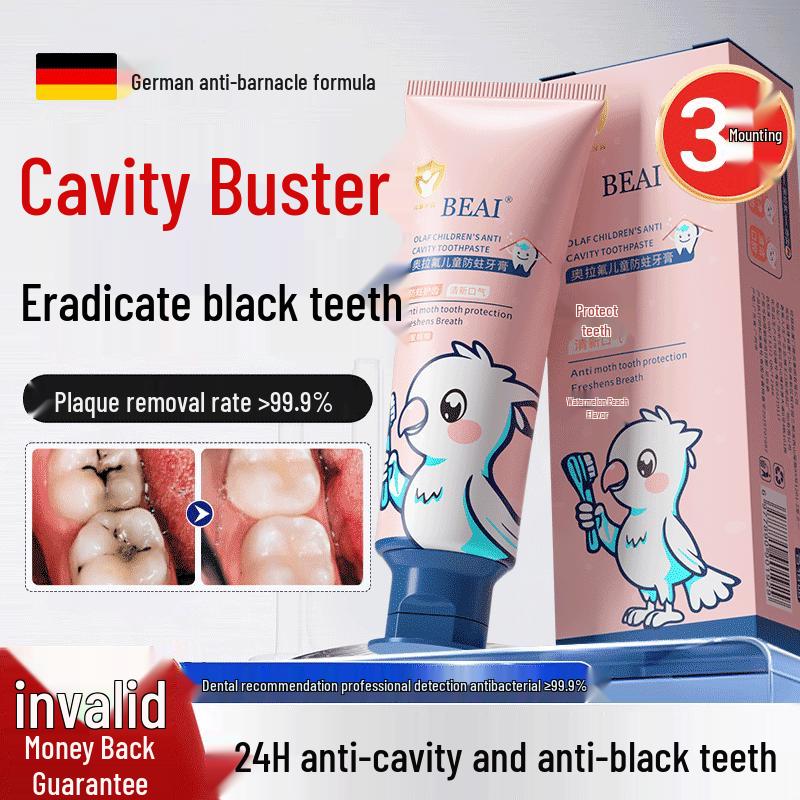 BEAI Kids Fluoride Toothpaste (3-12 Years) - 3-Pack