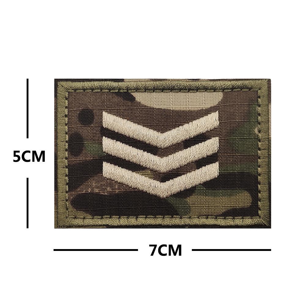Haike Militärischer Rang Stickerei Stoffflicken Taktisches Klettarmband