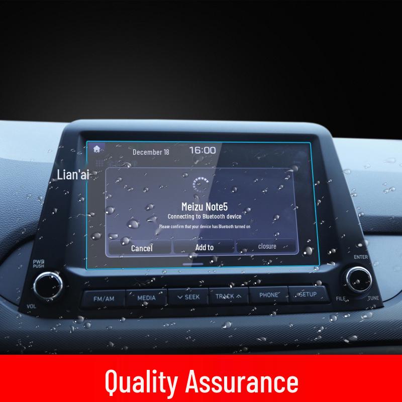 Hyundai Elantra & Verna Navigation Tempered Film Screen Protector, Dynamic Control
