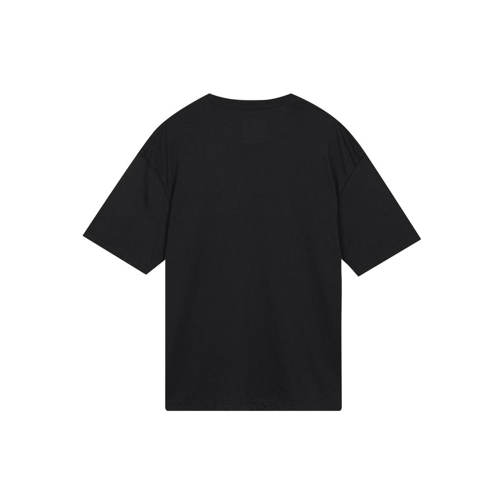 Jordan Logo Geometric Pattern Printed Round Neck Short Sleeve Drop Shoulder T-Shirt Women T-Shirt Black CW3945-010