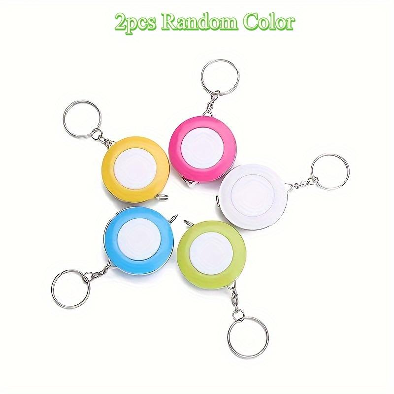 

2 шт. Мини рулетка из искусственной кожи конфетных цветов, Милая двусторонняя мягкая лента, Используется для похудения, Медицинские измерения тела 2pcs