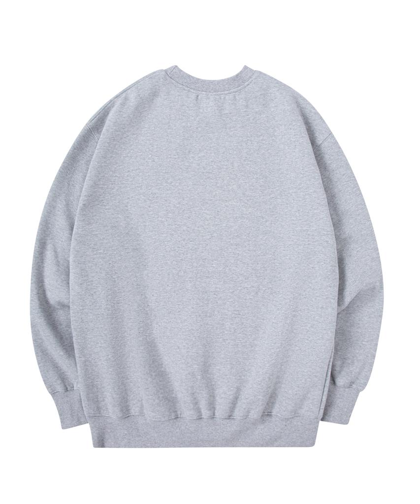 RADINEO Fluffy Heart Bear Sweatshirt Gray