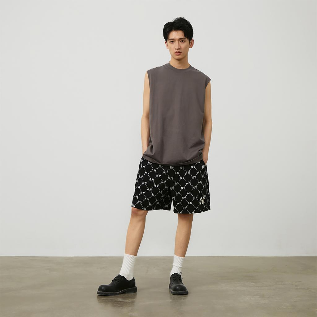 New MLB New York Yankees Casual Shorts Unisex Black 3ASPM0343-50BKS