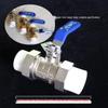 Pengbang Brass Double Union Ball Valve for PPR Water Pipe, 20mm & 25mm Fittings