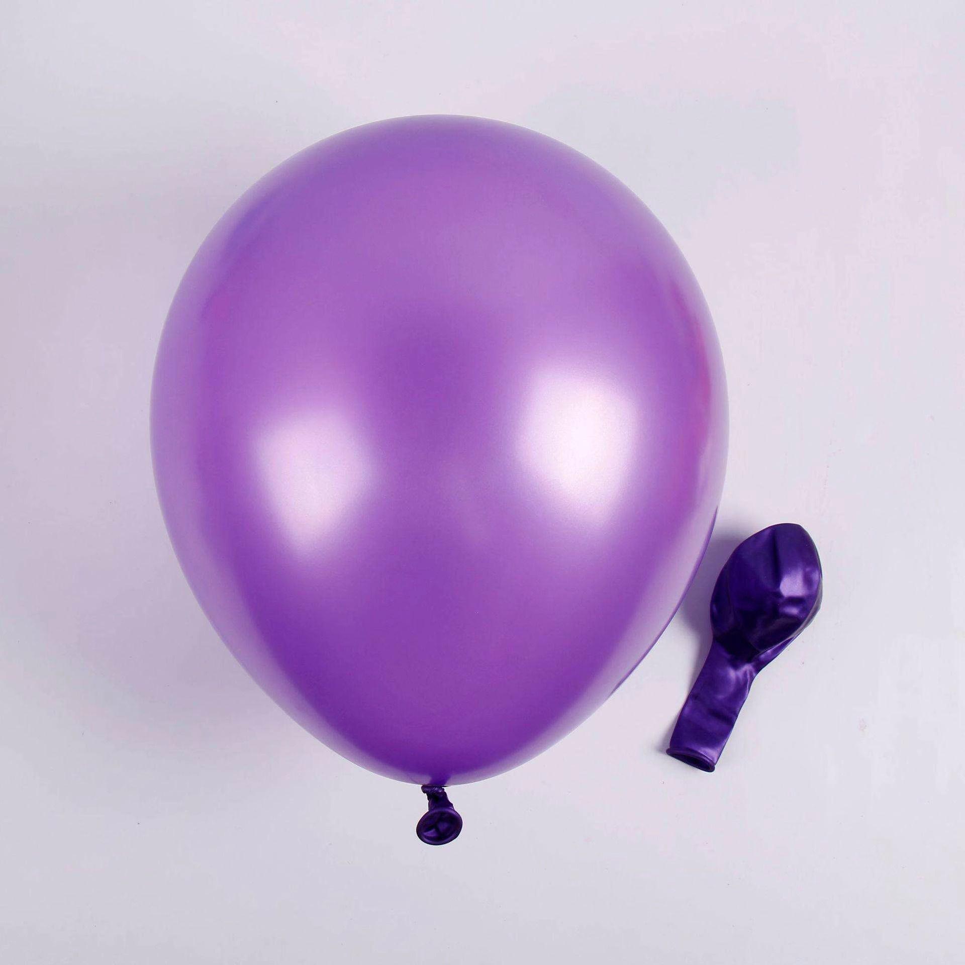 

12 Inch Pearlescent Latex Balloon Thickened Birthday Party Wedding Room Wedding Decoration Festival Celebration Atmosphere Scene Arrangement 12 inch pearlescent purple (100 pcs/bag)