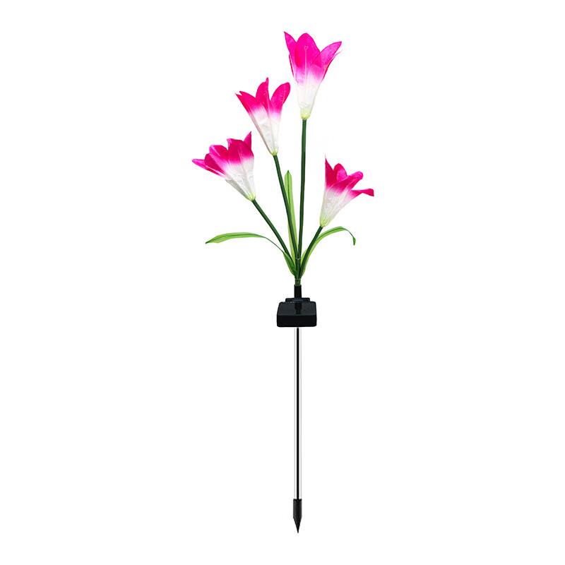 Solar Powered Lily Flower Garden Stake Lights