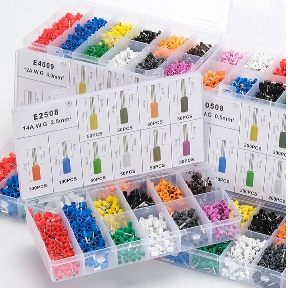 Assorted Size Cable End Crimps Ferrule Insulated Wire Ends Terminals Ferrule Crimping