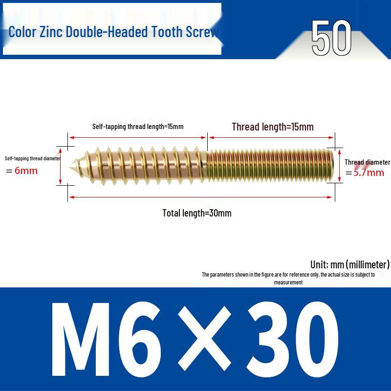 Śruba samogwintująca ze stali nierdzewnej 304 z podwójnym łbem i gniazdem sześciokątnym do mebli, ostro zakończona, M4 M5 M6 M8.